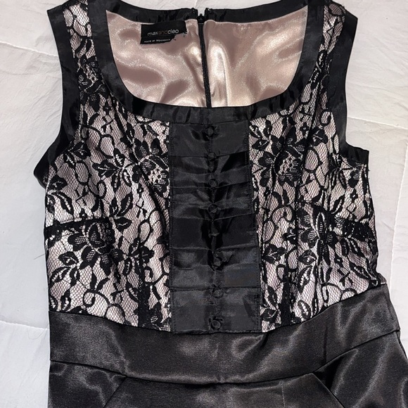 EUC! Max and Cleo size 2 black satin and lace with beautiful button up detail. - Picture 10 of 10